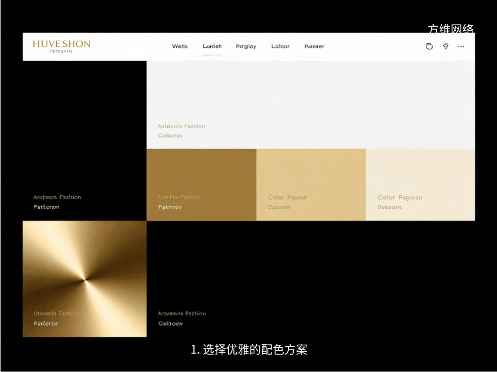1. 選擇優雅的配色方案