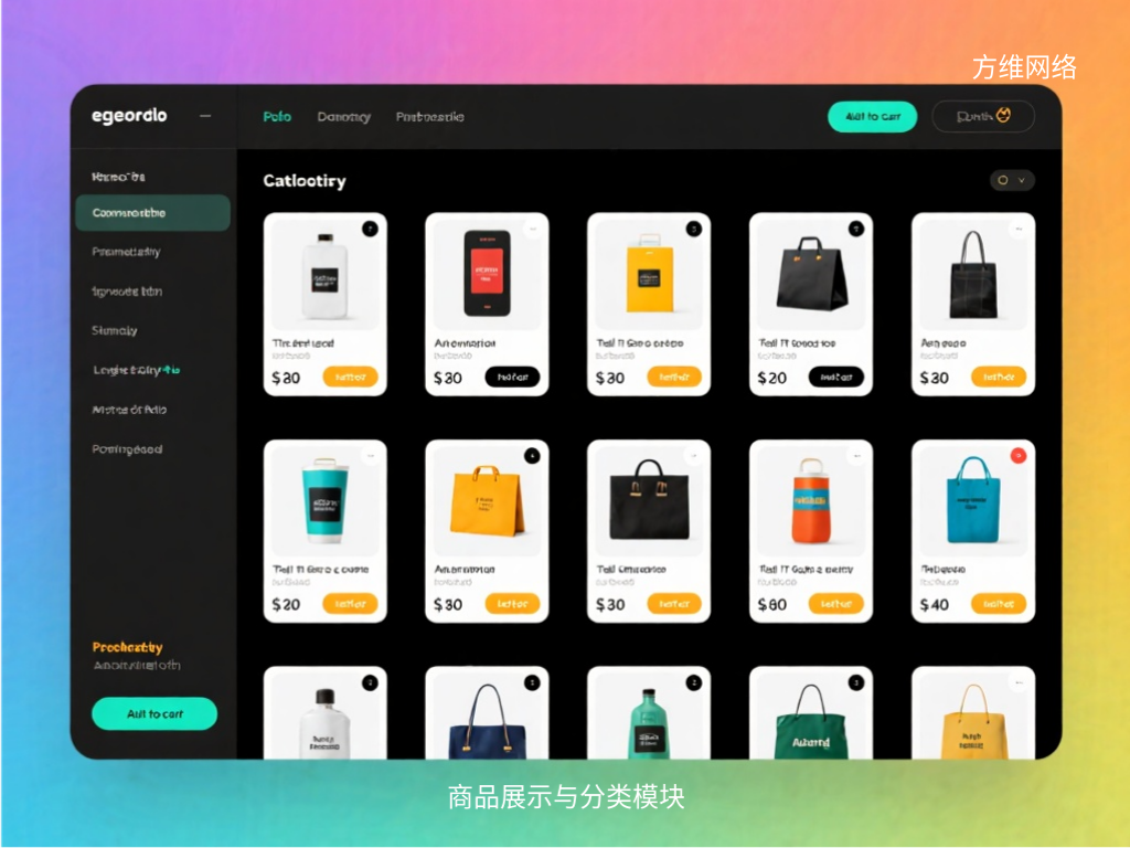 商品展示與分類模塊