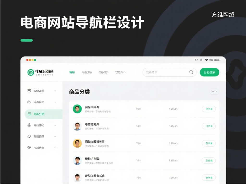 簡潔明了的導航設計